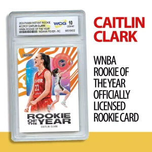 2024 Panini Instant CAITLIN CLARK ROY ROOKIE CARD RC #CCROY - GRADED GEM MINT 10