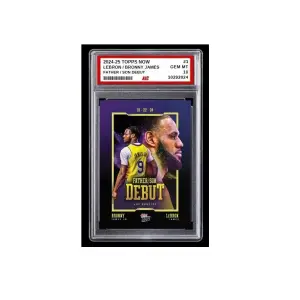 2024-25 Lebron Bronny James Topps NOW NBA Rookie Card LA Lakers #1 Graded 10