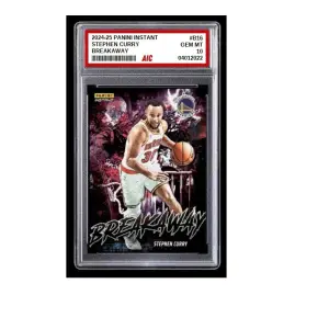 2024-25 Panini Instant Breakaway Stephen Curry 1/1355 TCC Graded Gem Mint 10