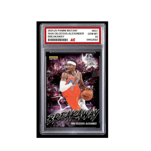 2024-25 Shai Gilgeous-Alexander Panini Instant Breakaway 1/1355 #B17 Graded 10